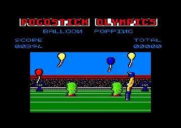 Pogostick Olympics (UK) (1987) screen shot game playing